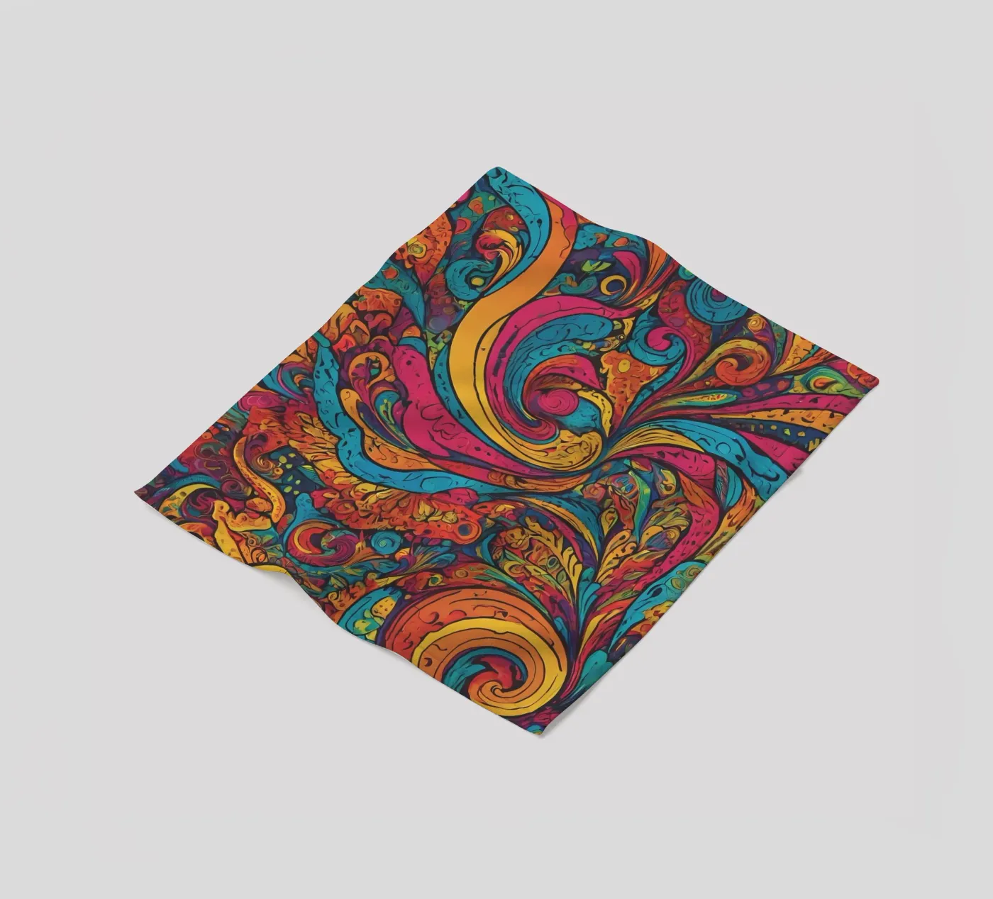 Psychedelic Pattern fleece blanket by Charnwood Prints