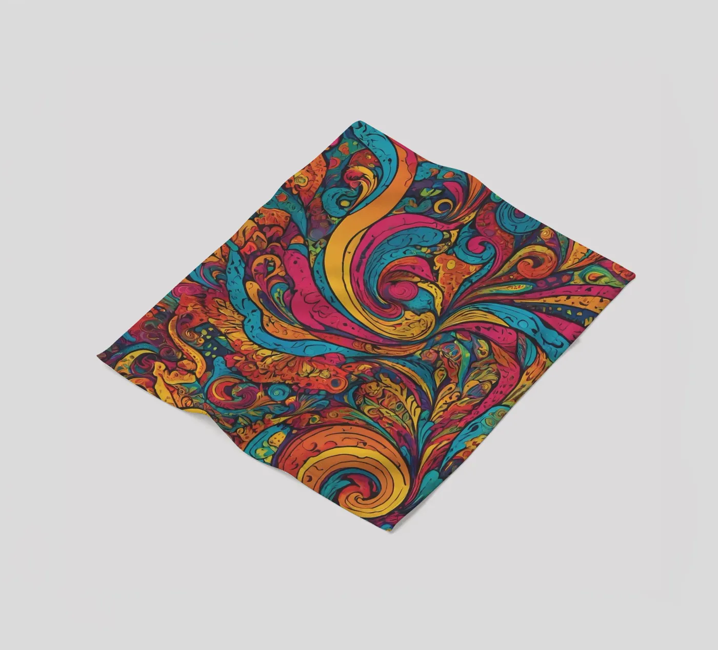 Psychedelic Pattern fleece blanket by Charnwood Prints