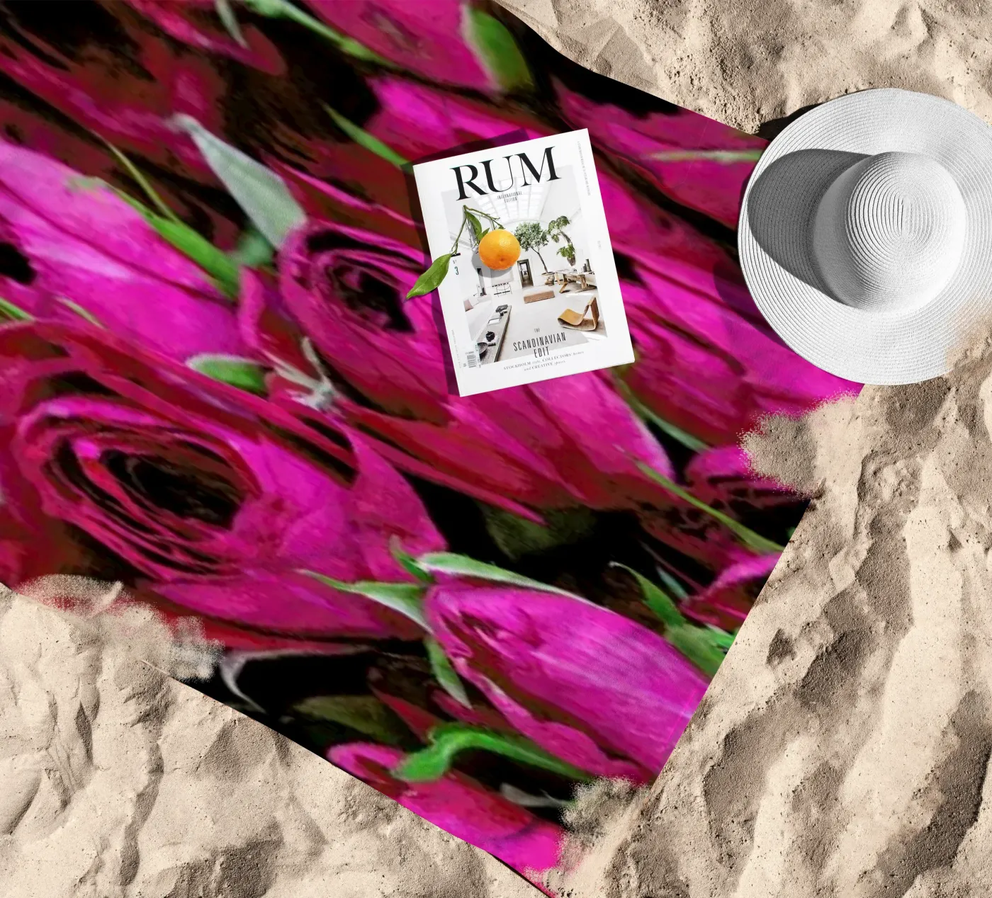 Ranunculus strandhanddoek van Catherine McDonald