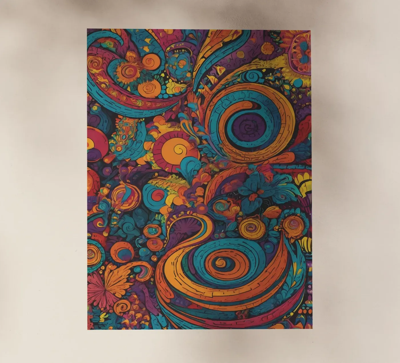 Psychedelic Pattern Backlit Folie von Charnwood Prints