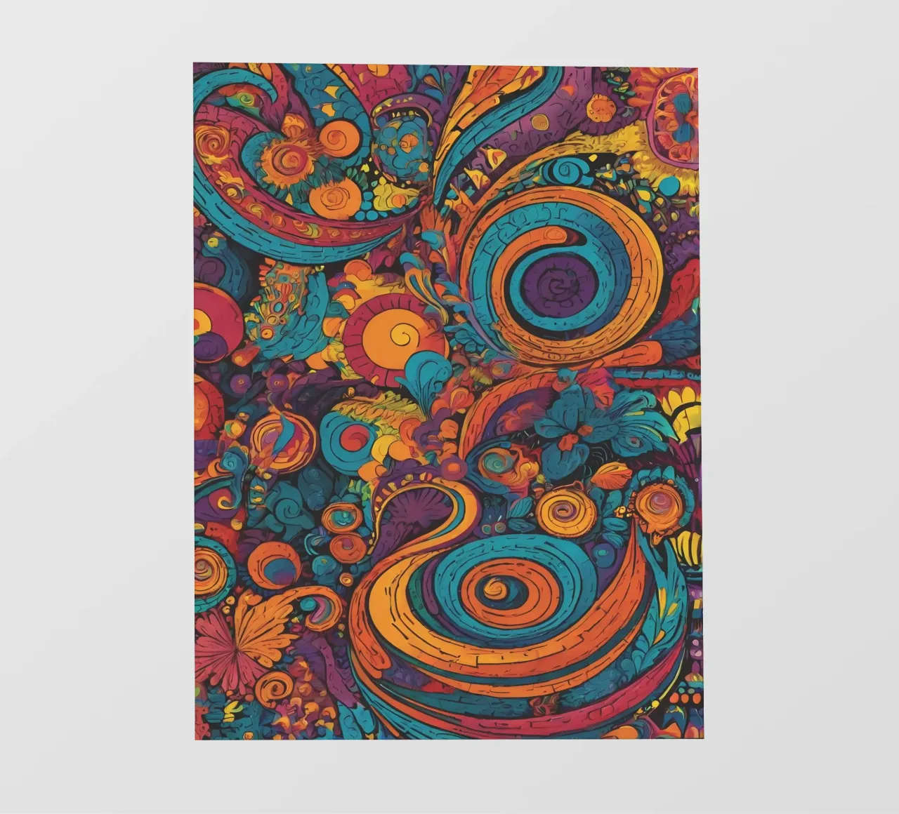 Psychedelic Pattern backlit film by Charnwood Prints