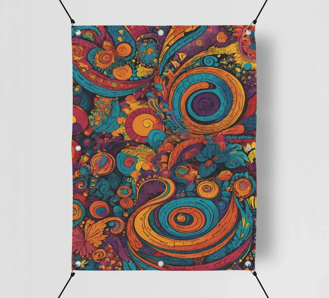 Psychedelic Pattern pvc cover by Charnwood Prints