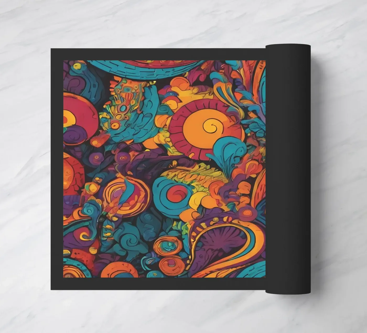 Psychedelic Pattern Fußmatte von Charnwood Prints