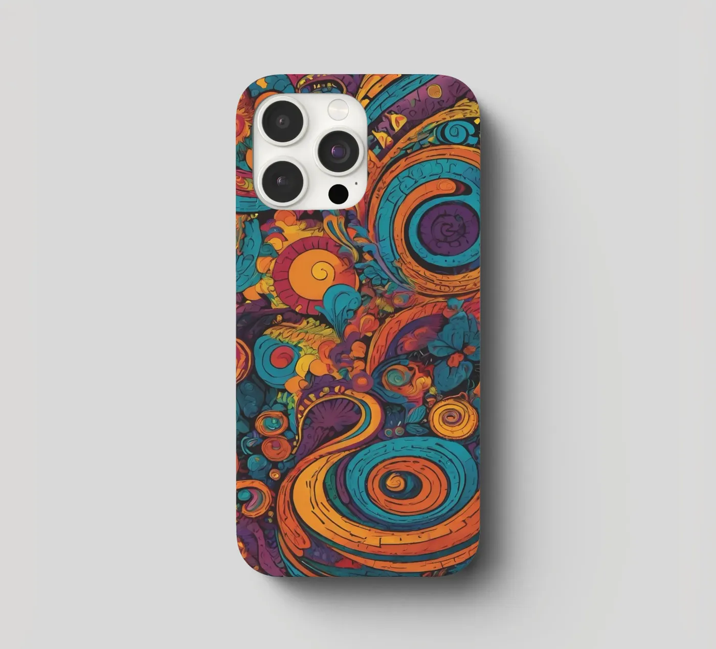 Psychedelisch patroon iphone hoesje van Charnwood Prints