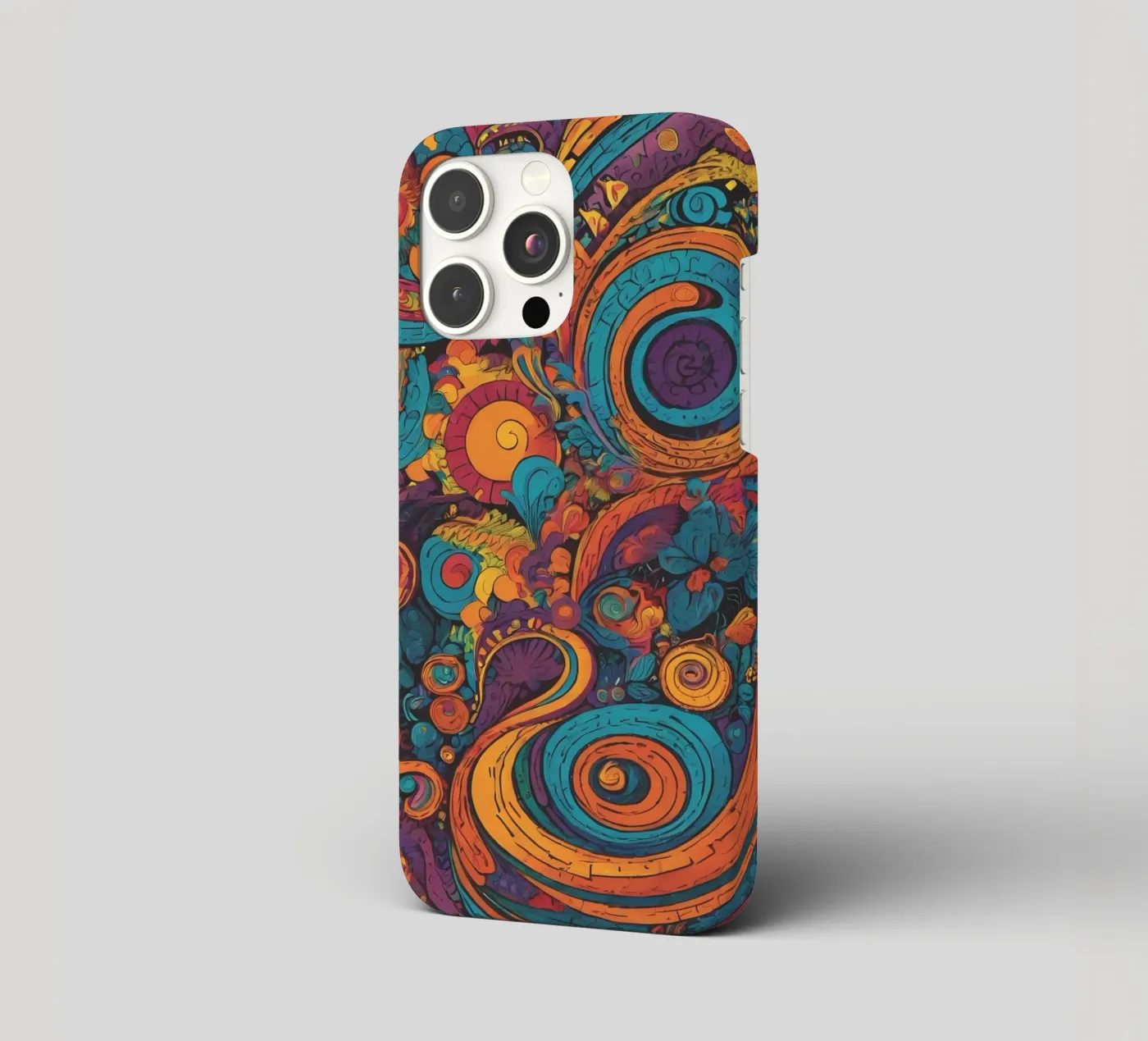Psychedelisch patroon iphone hoesje van Charnwood Prints