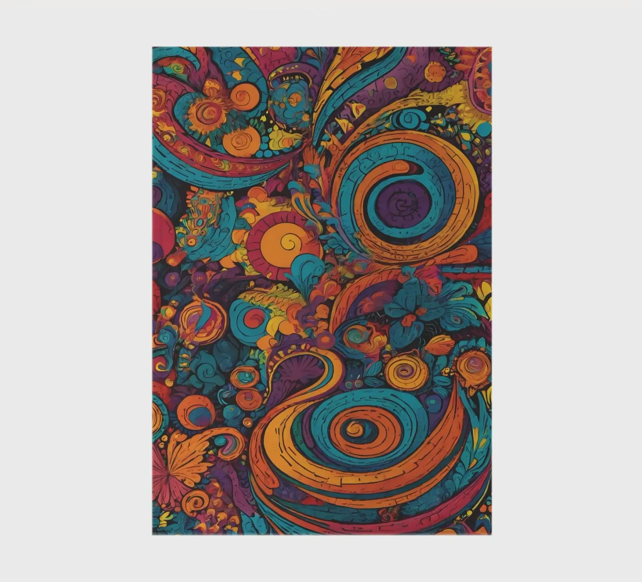Psychedelic Pattern notebook by Charnwood Prints