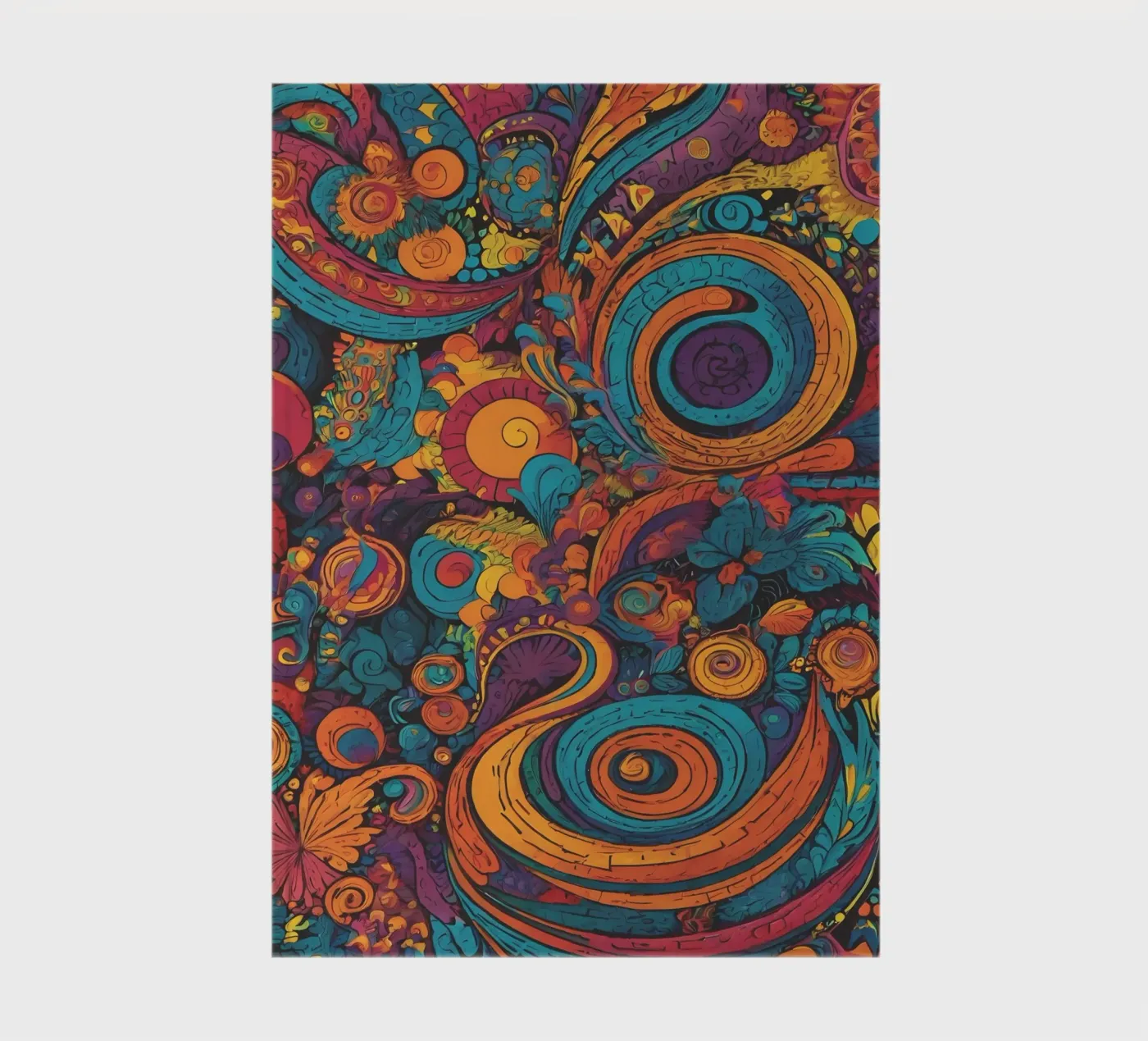 Psychedelisches Muster Notizbuch von Charnwood Prints