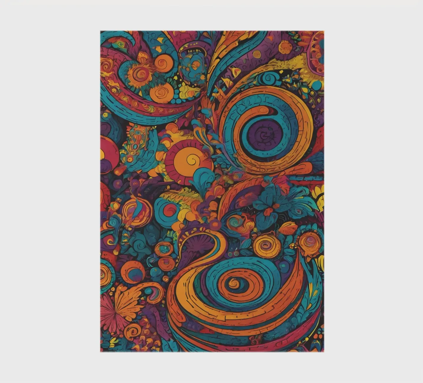 Psychedelisches Muster Notizbuch von Charnwood Prints