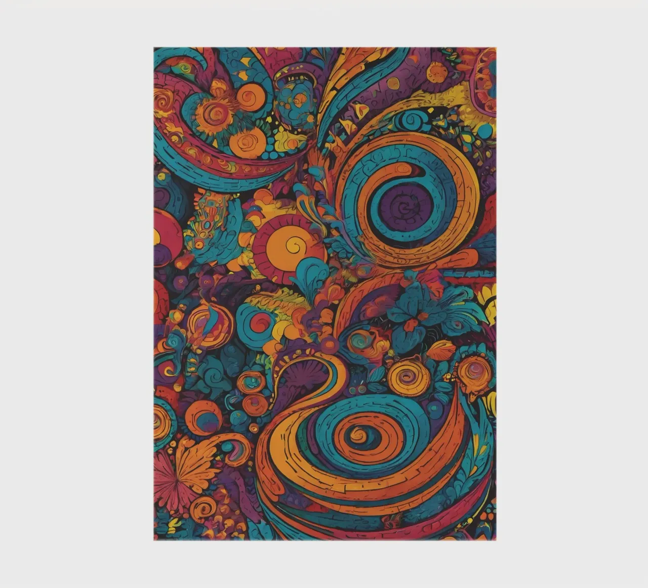 Motif psychédélique carnet de notes de Charnwood Prints