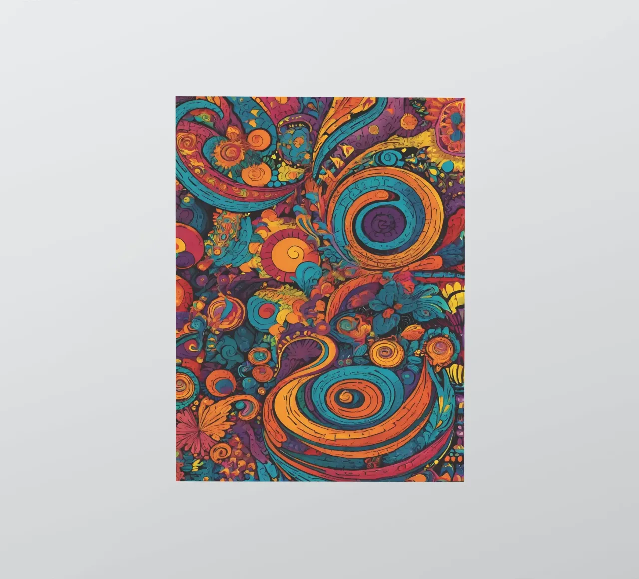 Psychedelic Pattern sticker by Charnwood Prints