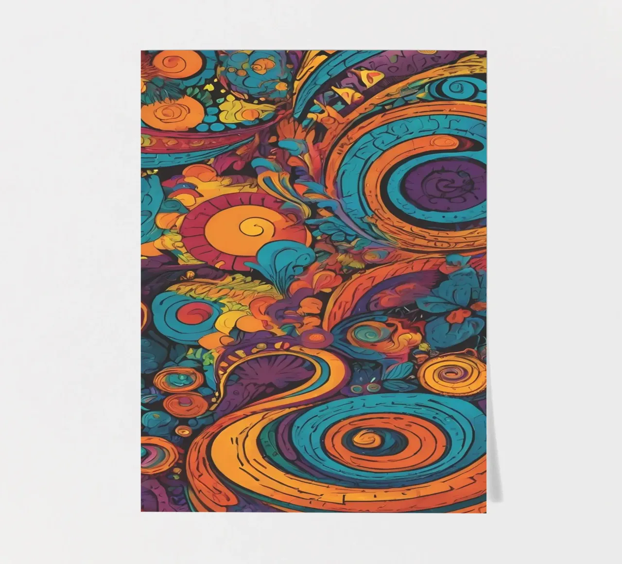 Psychedelic Pattern sticker sheet by Charnwood Prints