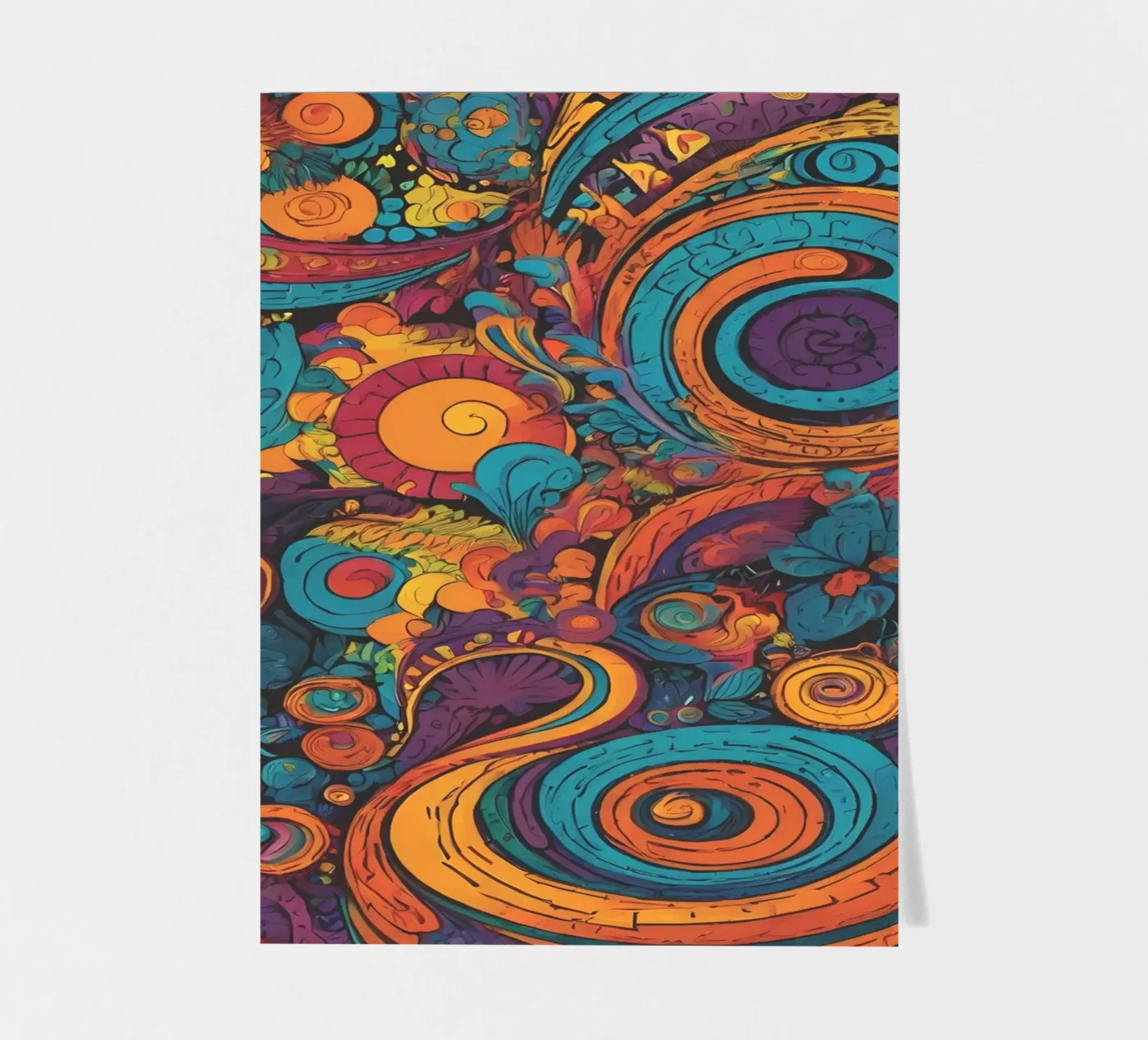 Psychedelic Pattern sticker sheet by Charnwood Prints