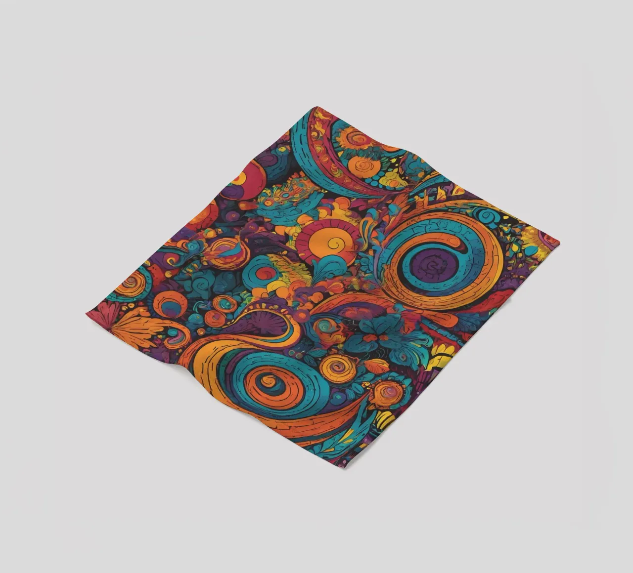 Psychedelic Pattern fleece blanket by Charnwood Prints