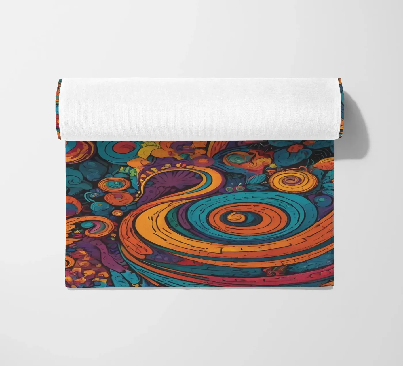 Psychedelic Pattern beach towel by Charnwood Prints