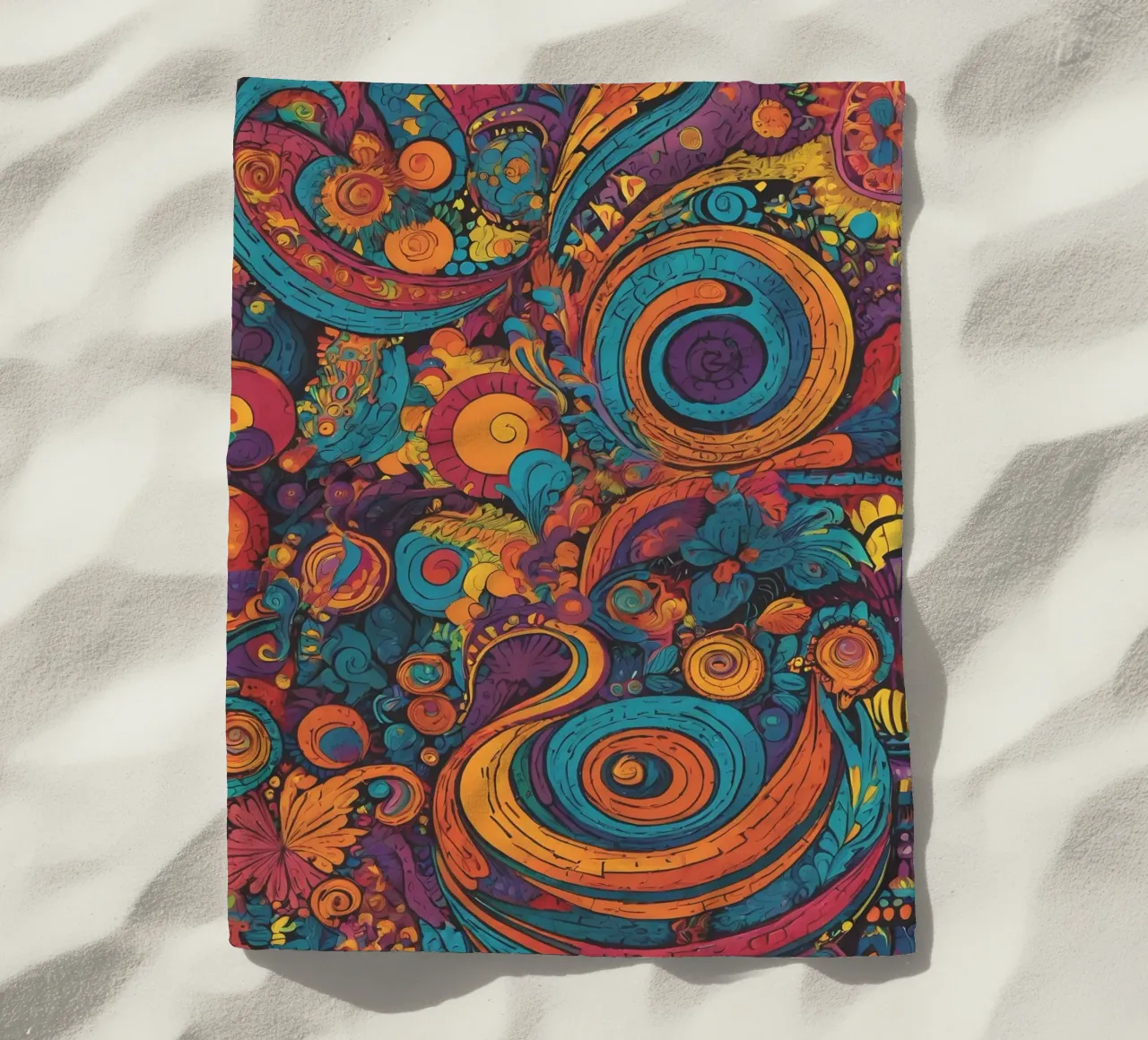 Psychedelic Pattern beach towel by Charnwood Prints