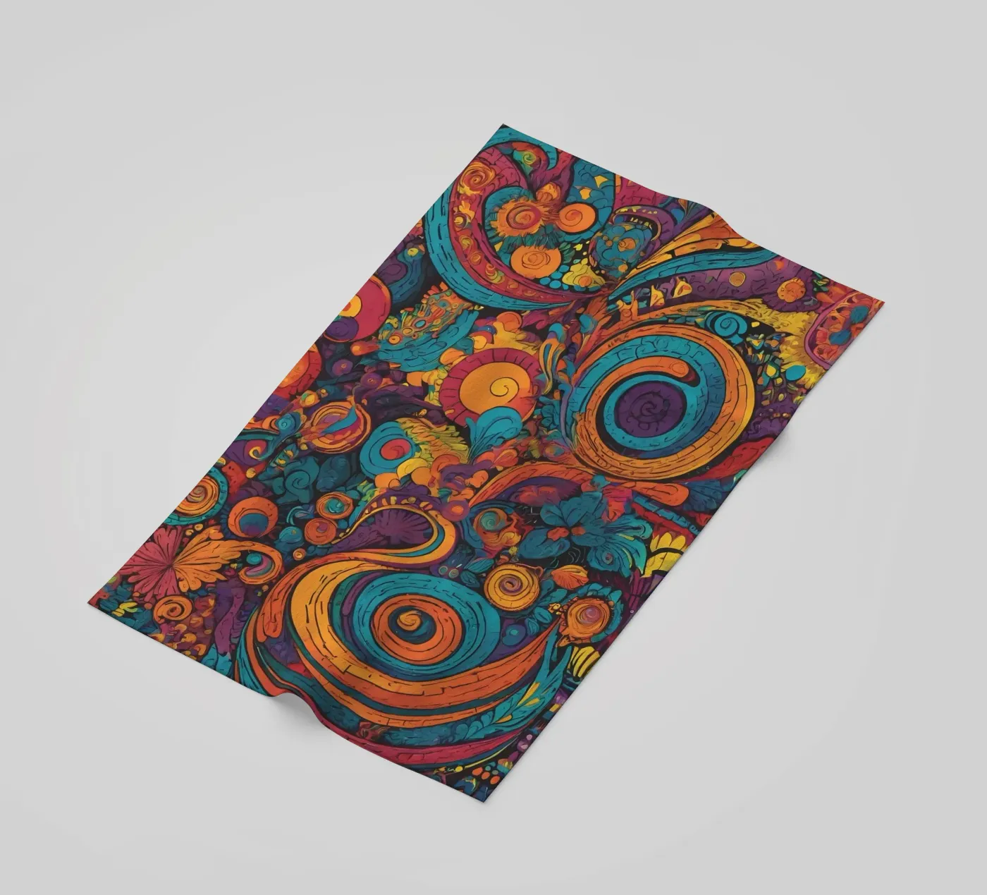 Psychedelic Pattern beach towel by Charnwood Prints