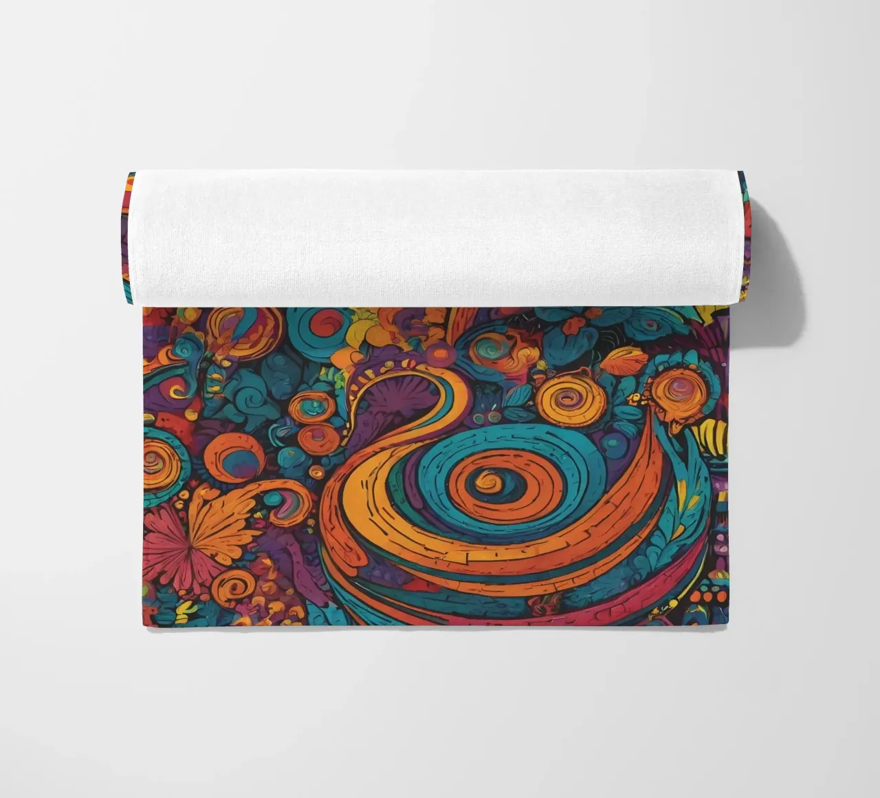 Psychedelic Pattern beach towel by Charnwood Prints