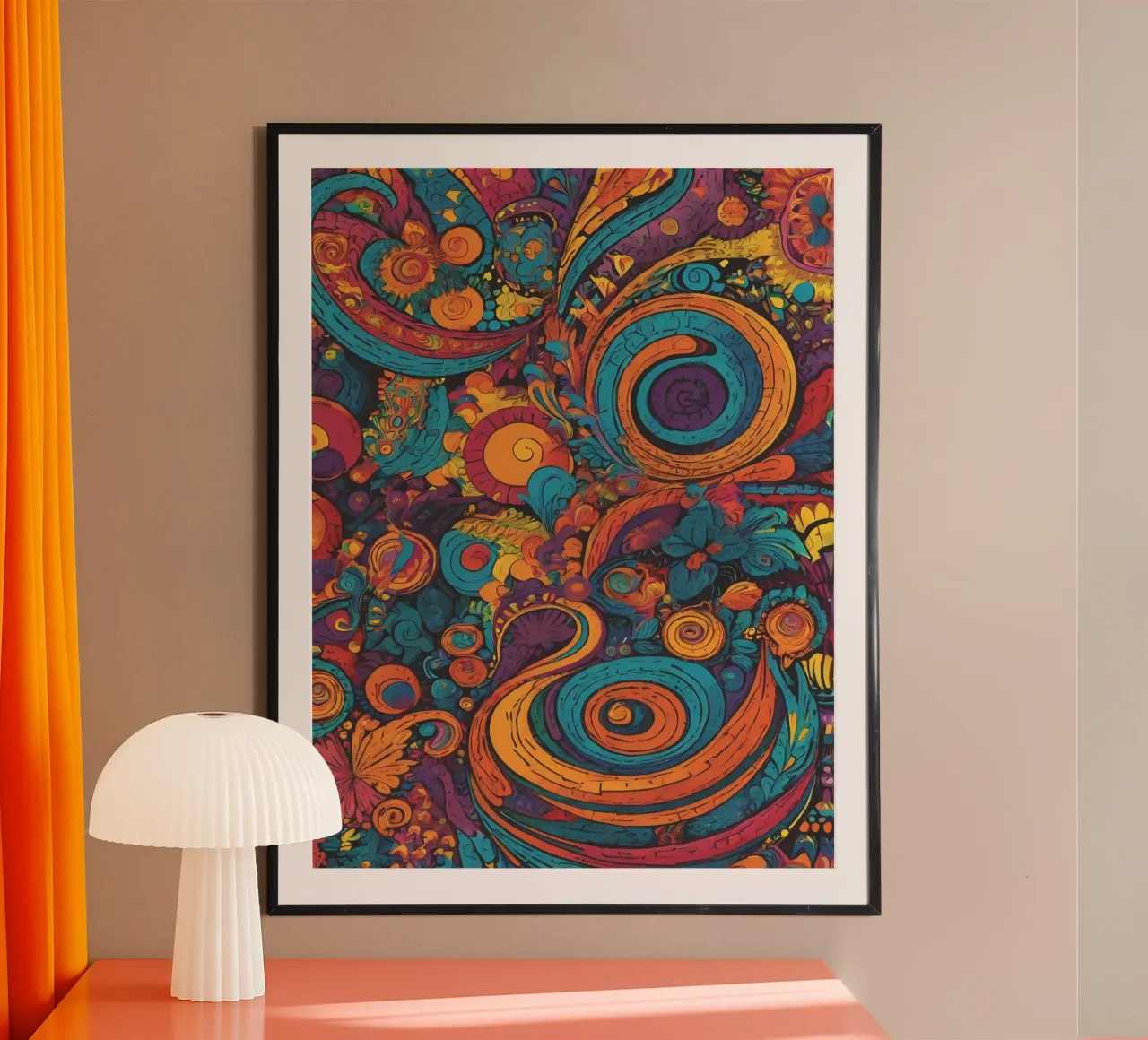 Psychedelic Pattern hahnemühle by Charnwood Prints