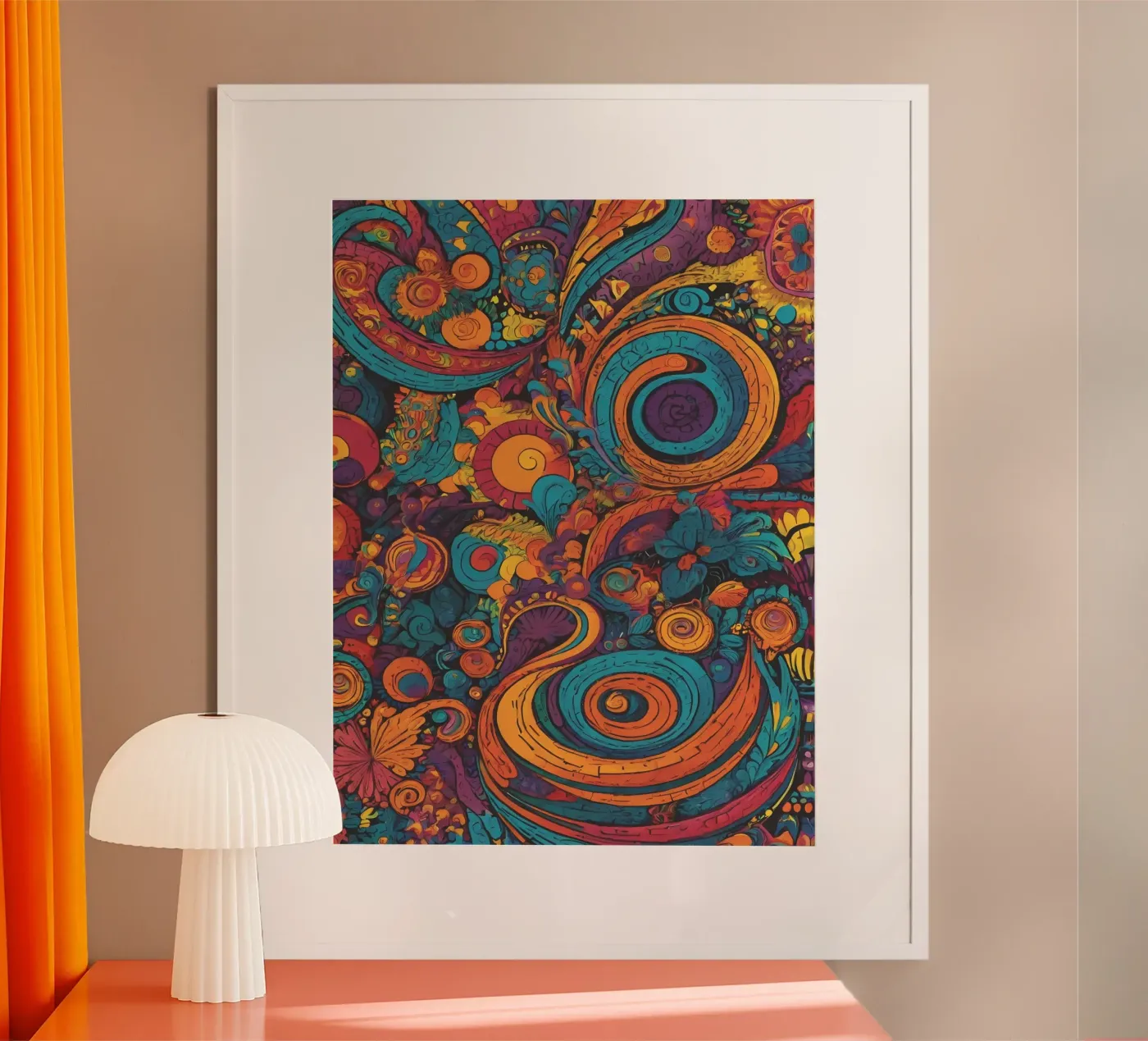 Psychedelic Pattern hahnemühle de Charnwood Prints