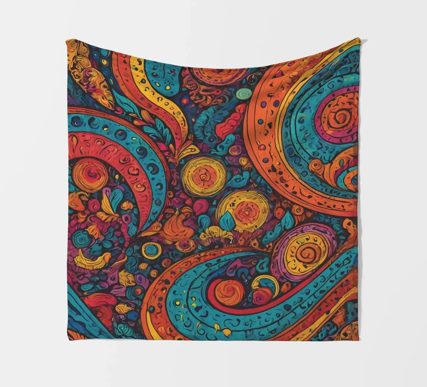 Psychedelic Pattern fleecedeken van Charnwood Prints