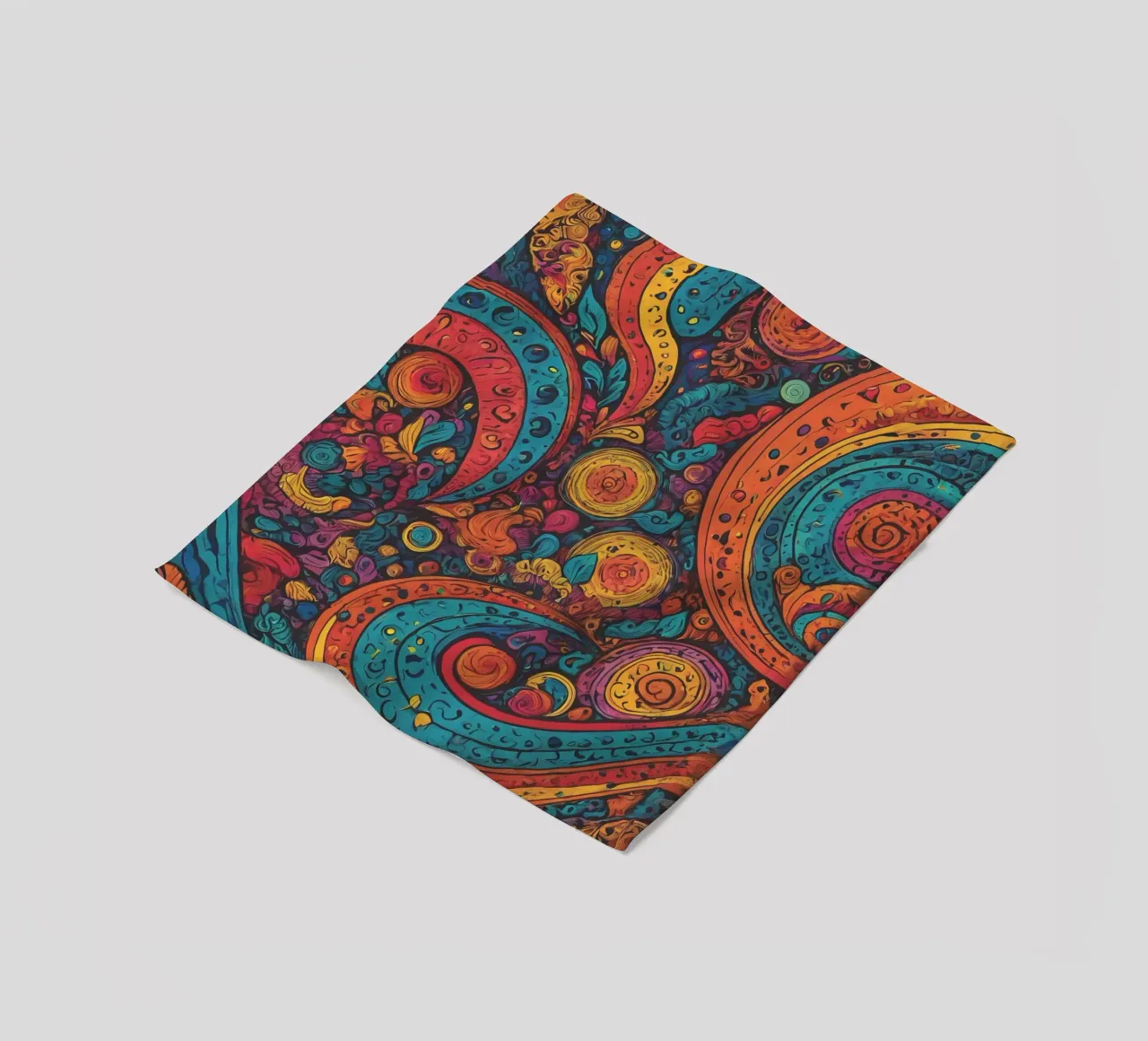 Psychedelic Pattern fleece blanket by Charnwood Prints