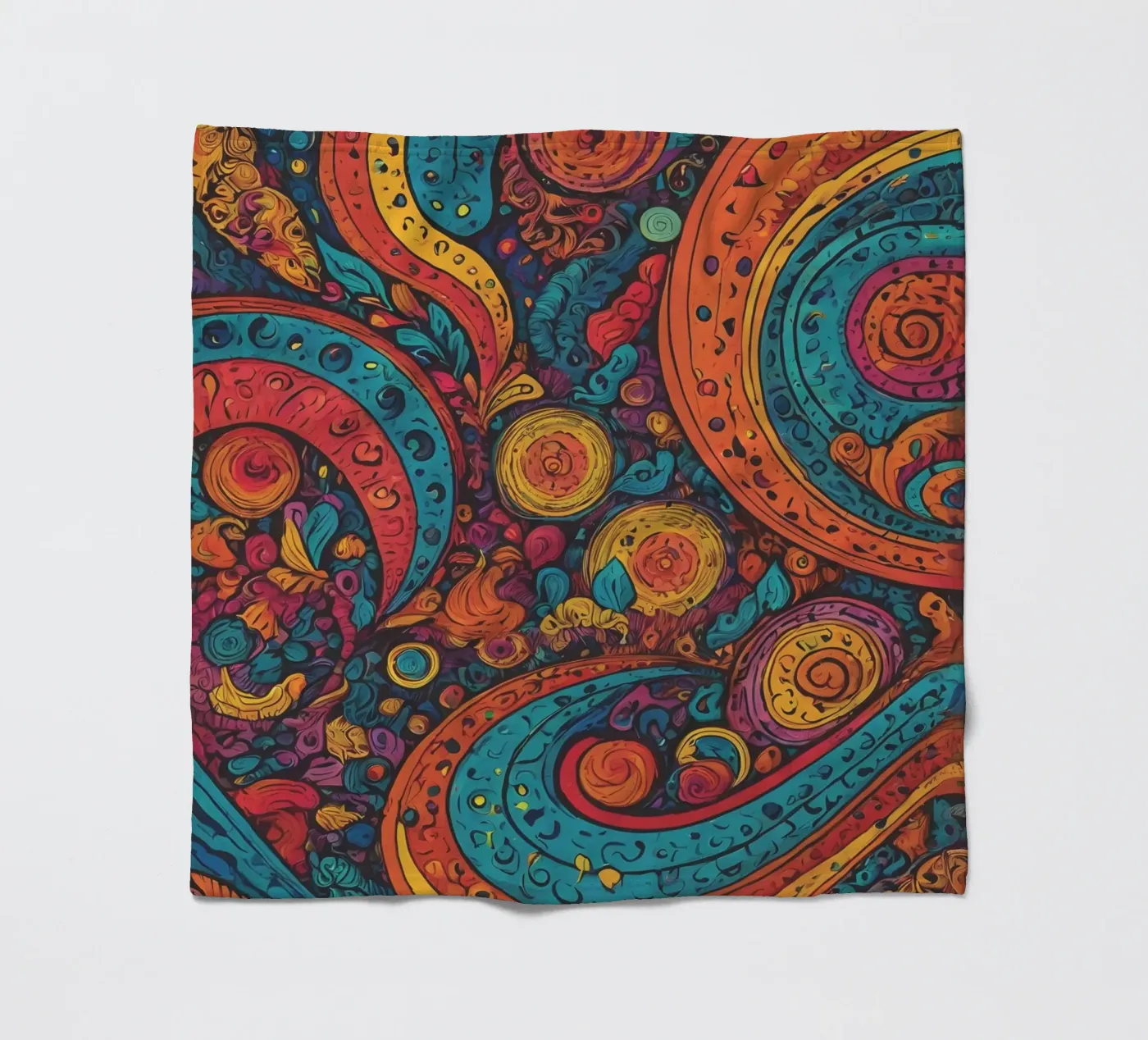 Psychedelic Pattern fleecedeken van Charnwood Prints