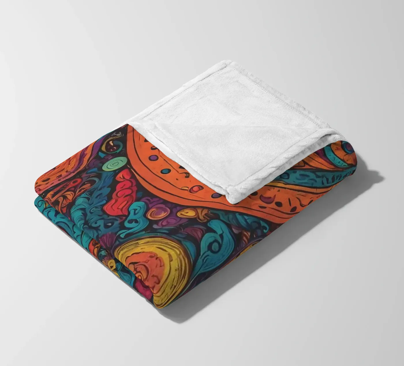 Psychedelisches Muster Fleecedecke von Charnwood Prints