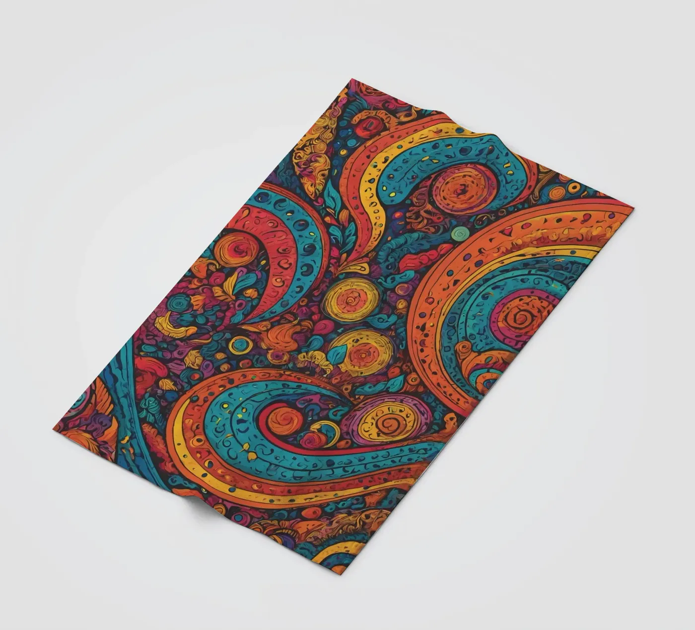Psychedelisches Muster Fleecedecke von Charnwood Prints