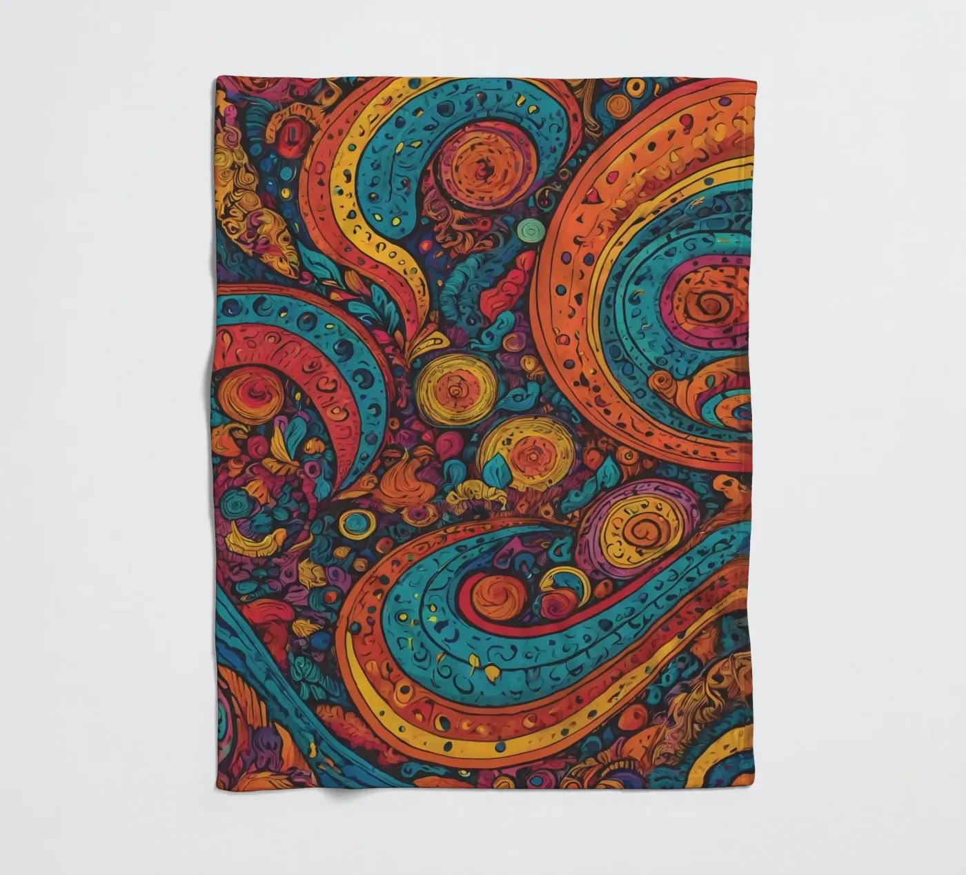 Psychedelic Pattern fleecedeken van Charnwood Prints
