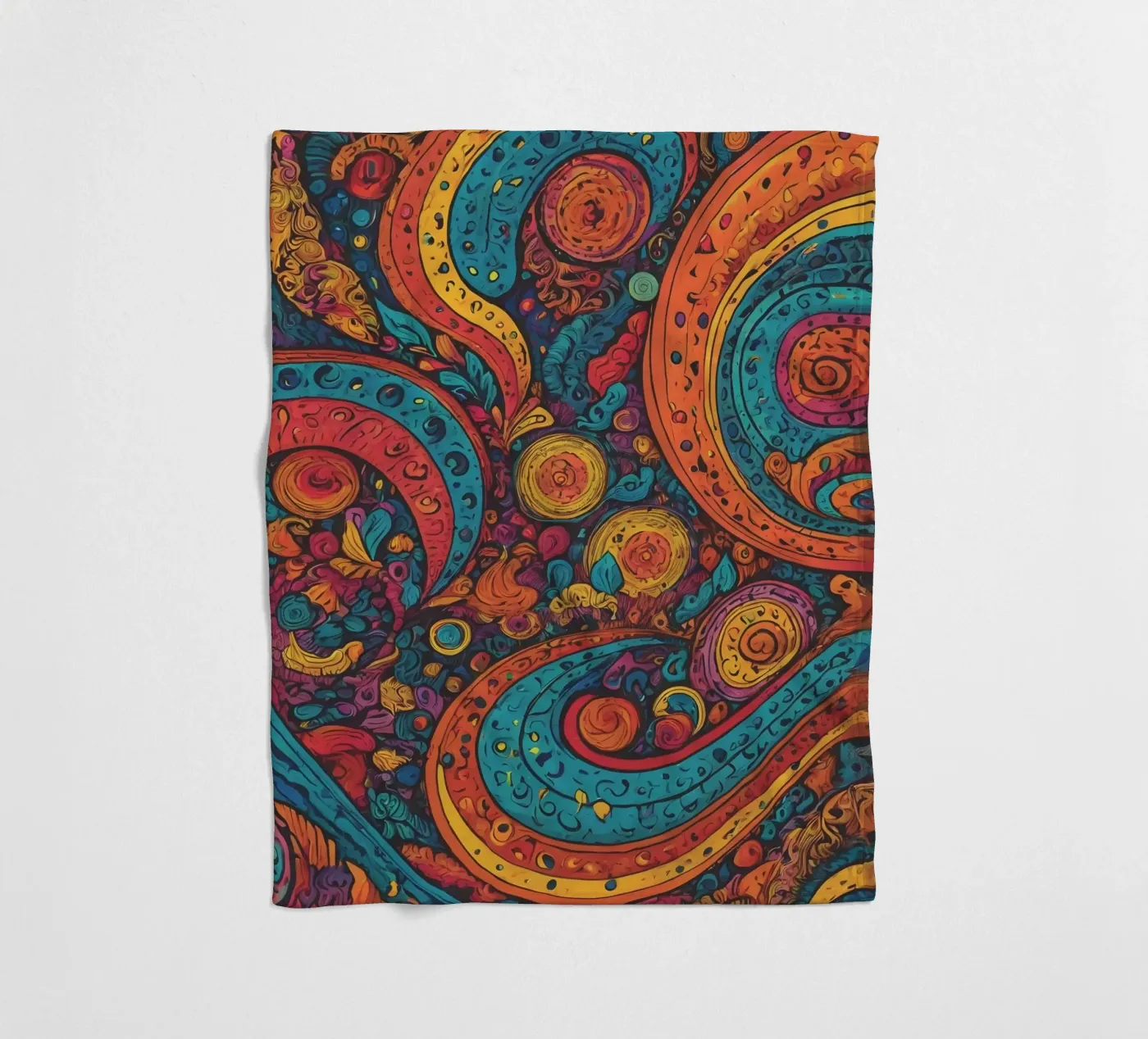 Psychedelic Pattern fleecedeken van Charnwood Prints