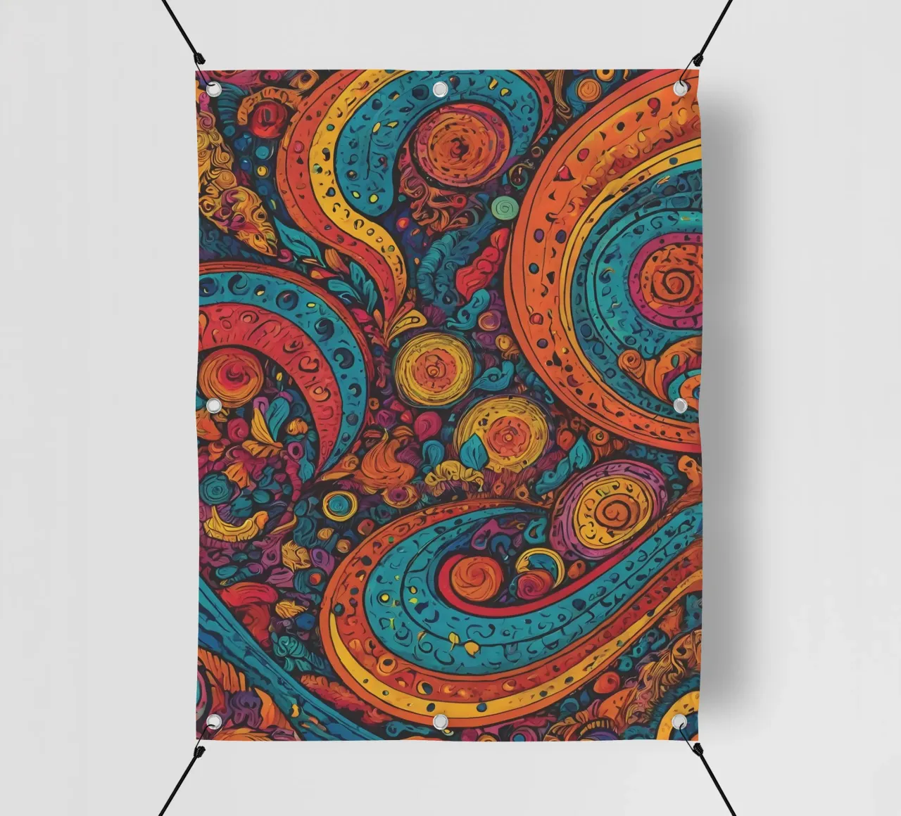 Psychedelic Pattern pvc cover by Charnwood Prints