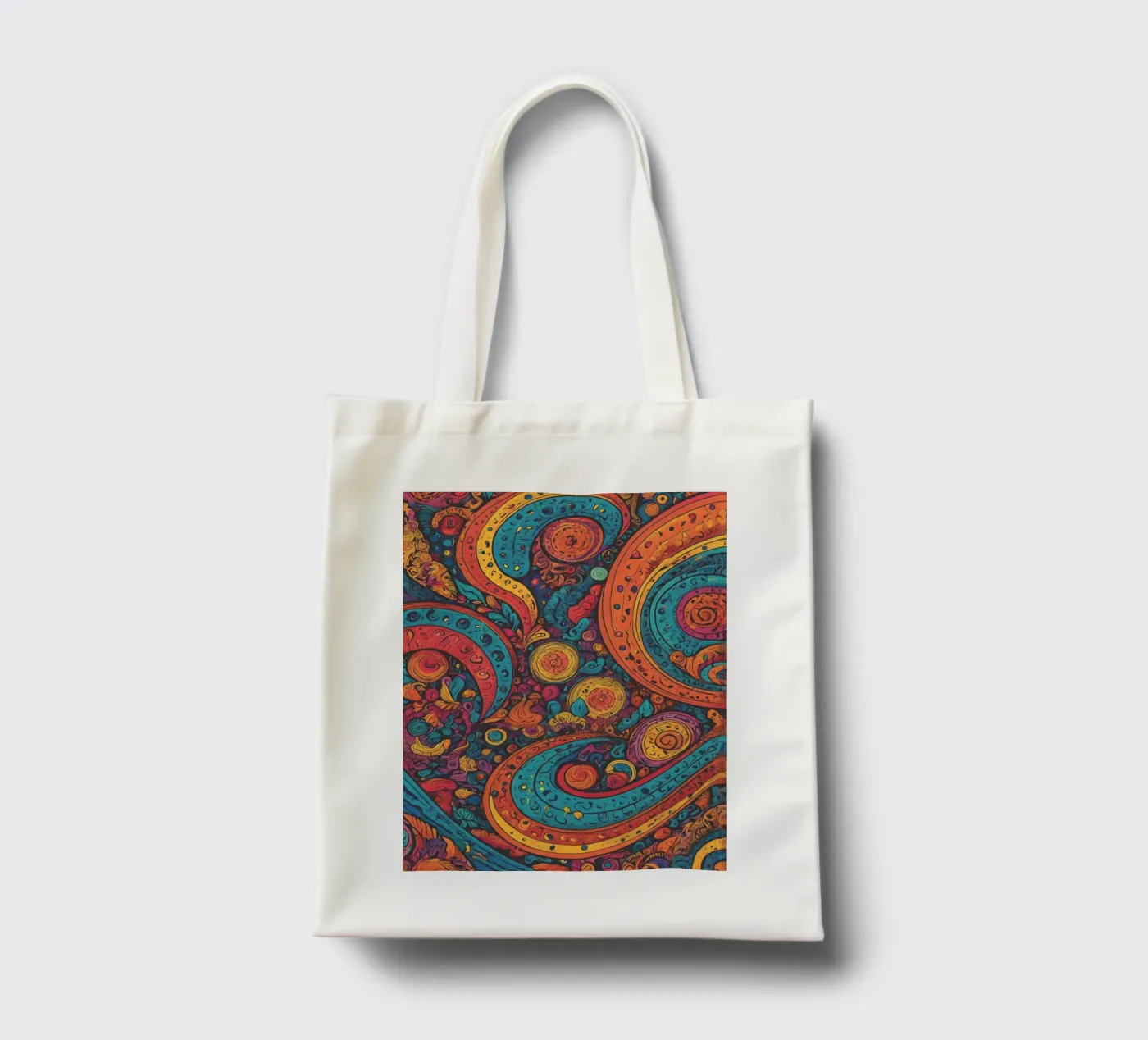 Psychedelic Pattern jute draagtas van Charnwood Prints
