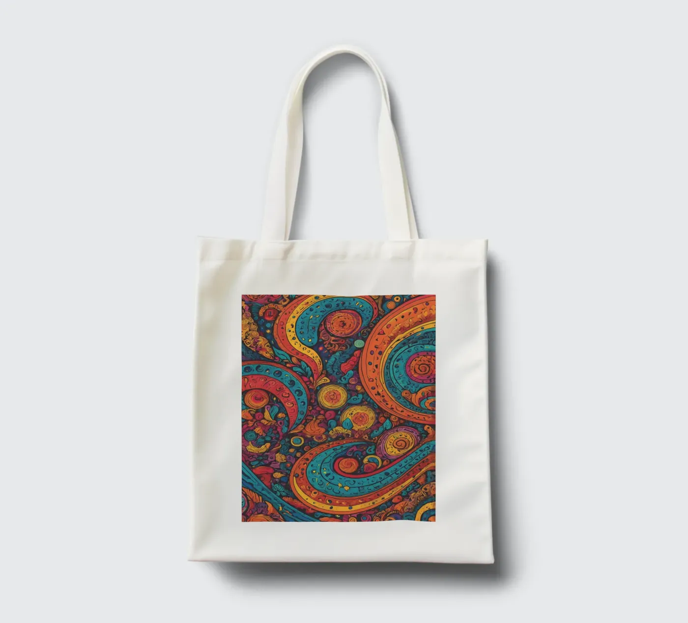 Psychedelic Pattern Jutebeutel von Charnwood Prints
