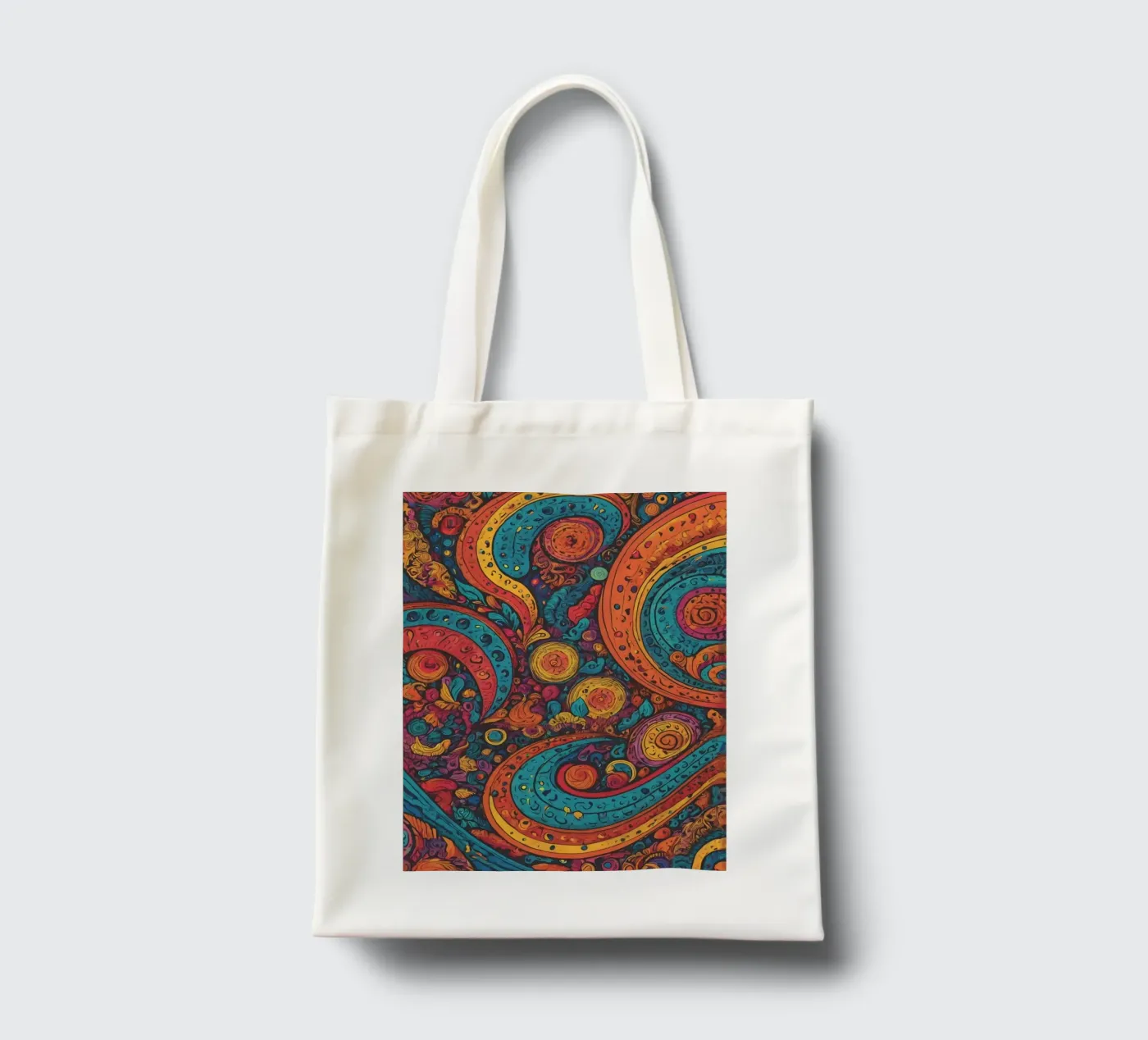 Psychedelic Pattern jute draagtas van Charnwood Prints