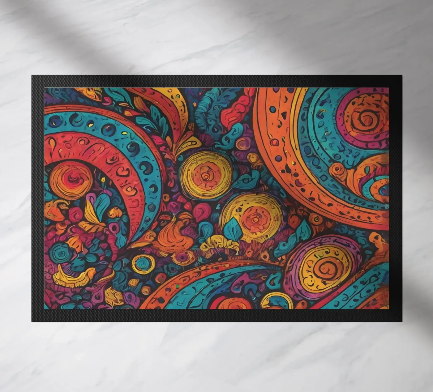 Motivo psichedelico zerbino da Charnwood Prints
