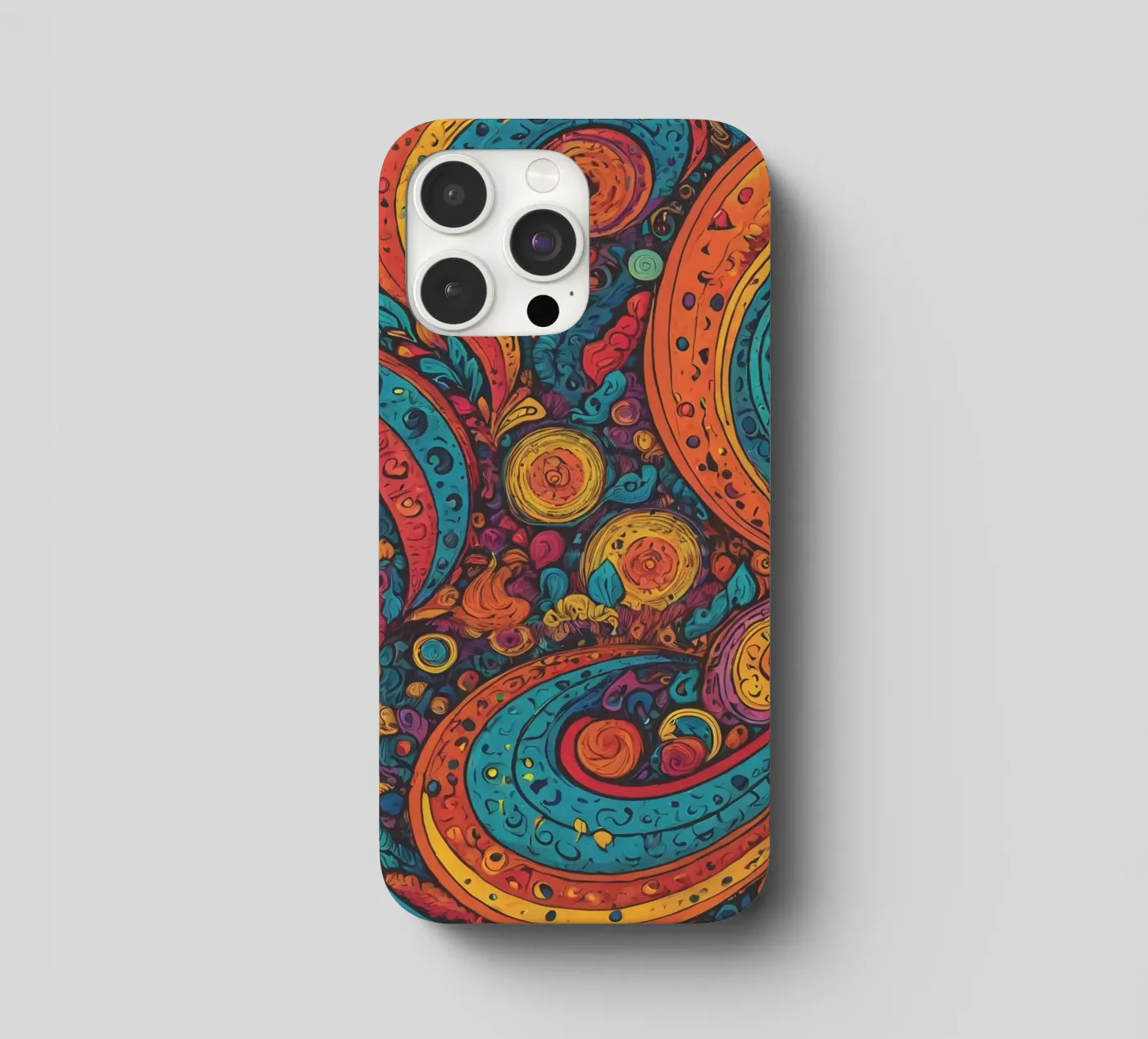 Psychedelic Pattern iphone case by Charnwood Prints