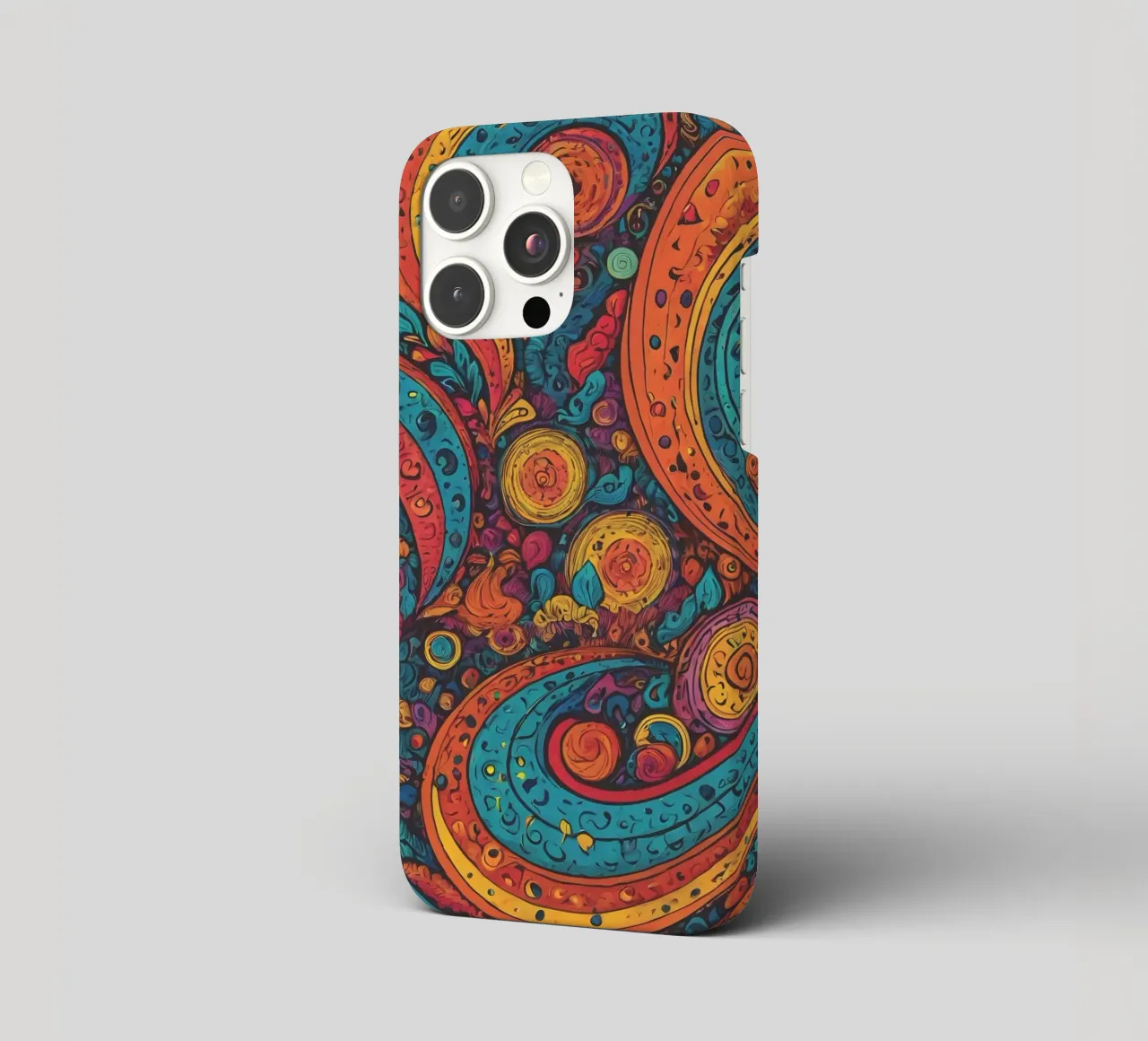 Psychedelic Pattern iphone case by Charnwood Prints