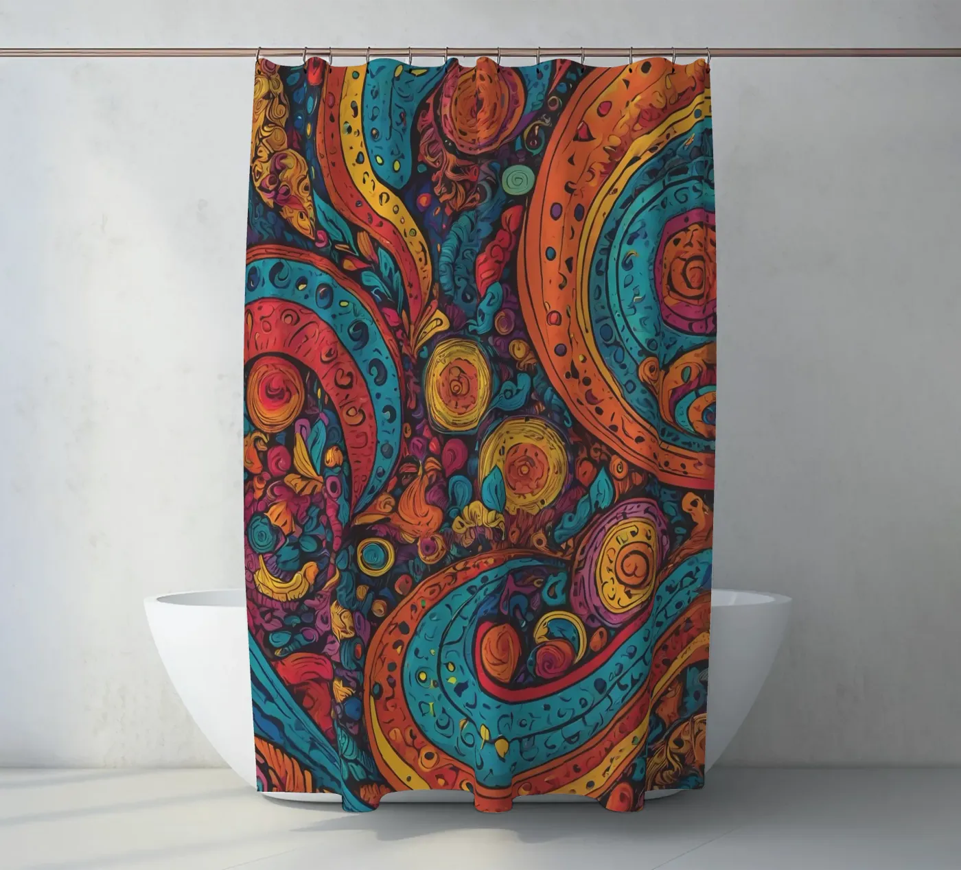 Psychedelic Pattern tenda da doccia da Charnwood Prints