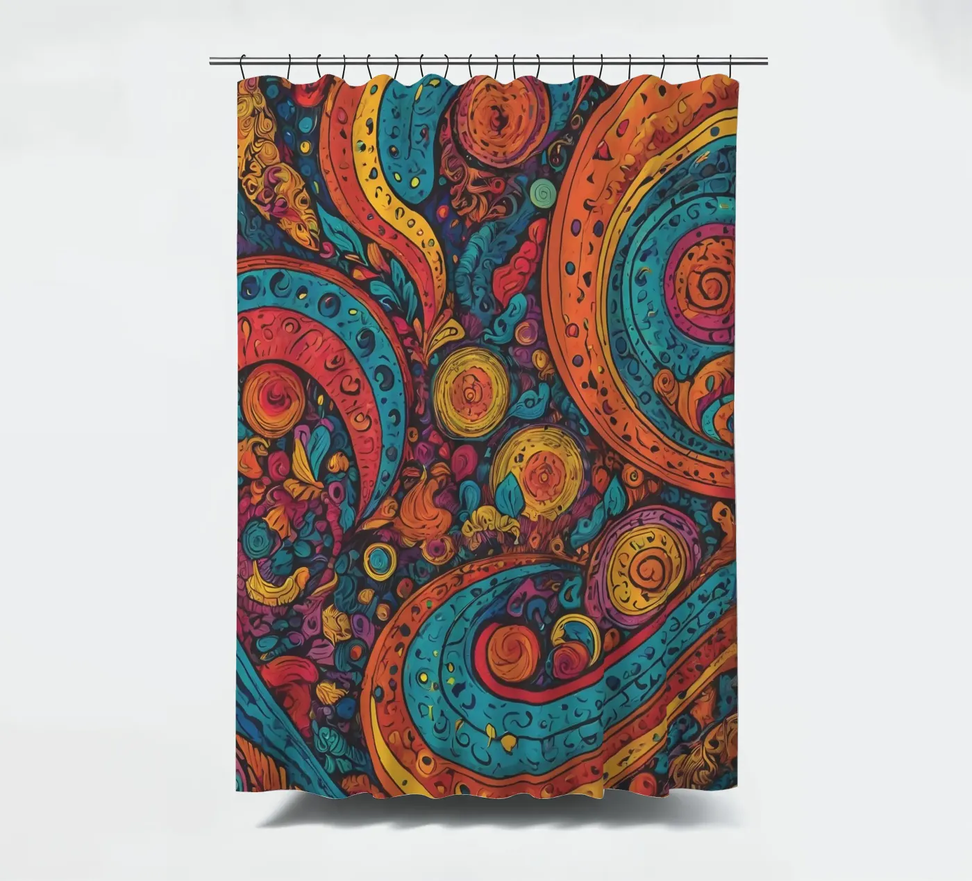 Motif psychédélique rideau de douche de Charnwood Prints