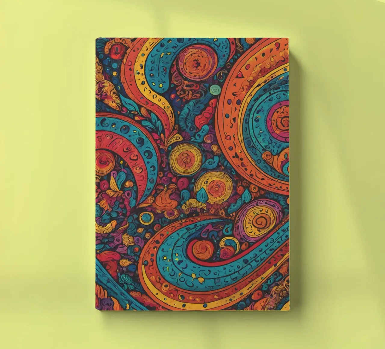 Psychedelic Pattern notebook by Charnwood Prints