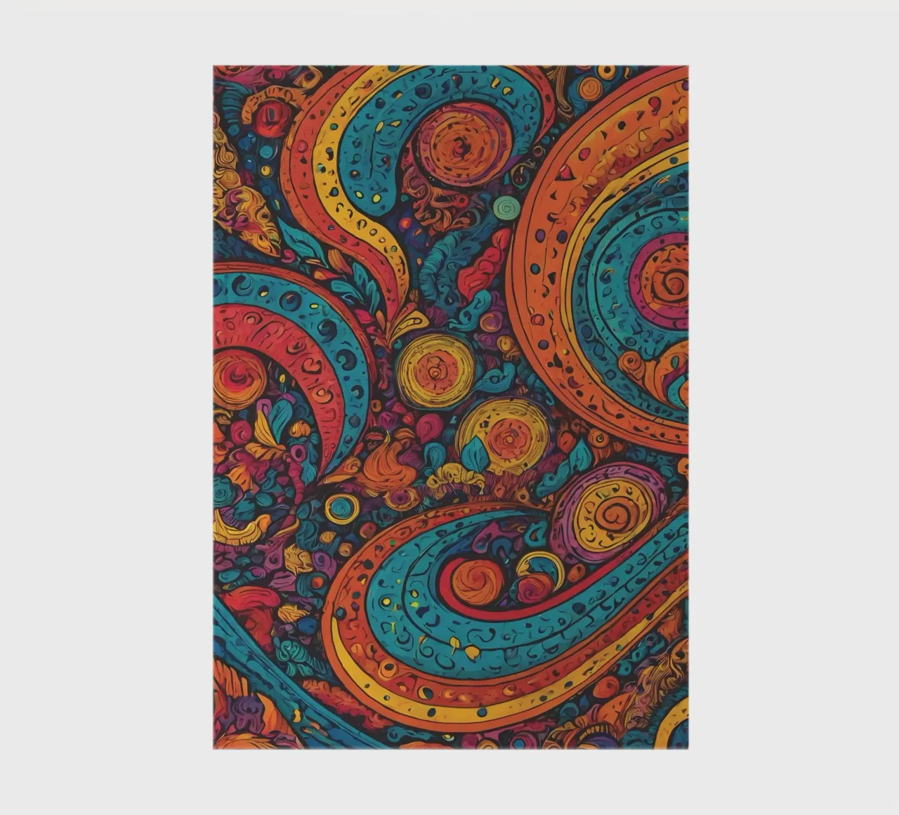 Psychedelic Pattern notebook by Charnwood Prints
