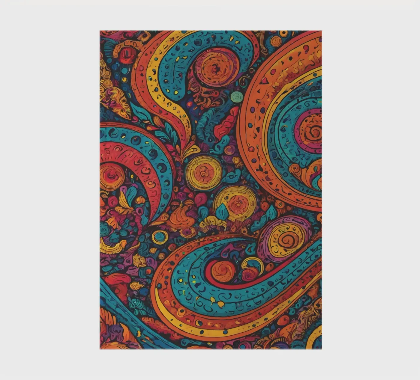 Psychedelic Pattern notebook by Charnwood Prints