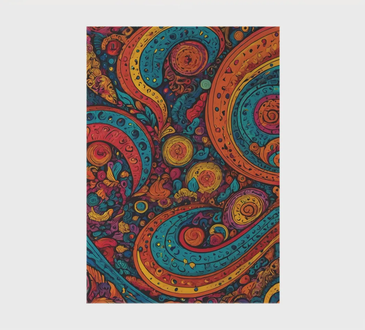 Psychedelic Pattern notebook by Charnwood Prints