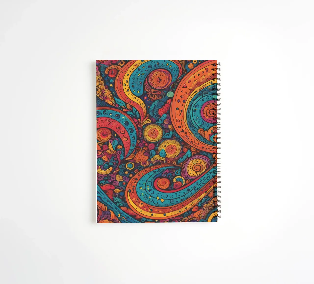 Psychedelic Pattern spiral notebook by Charnwood Prints