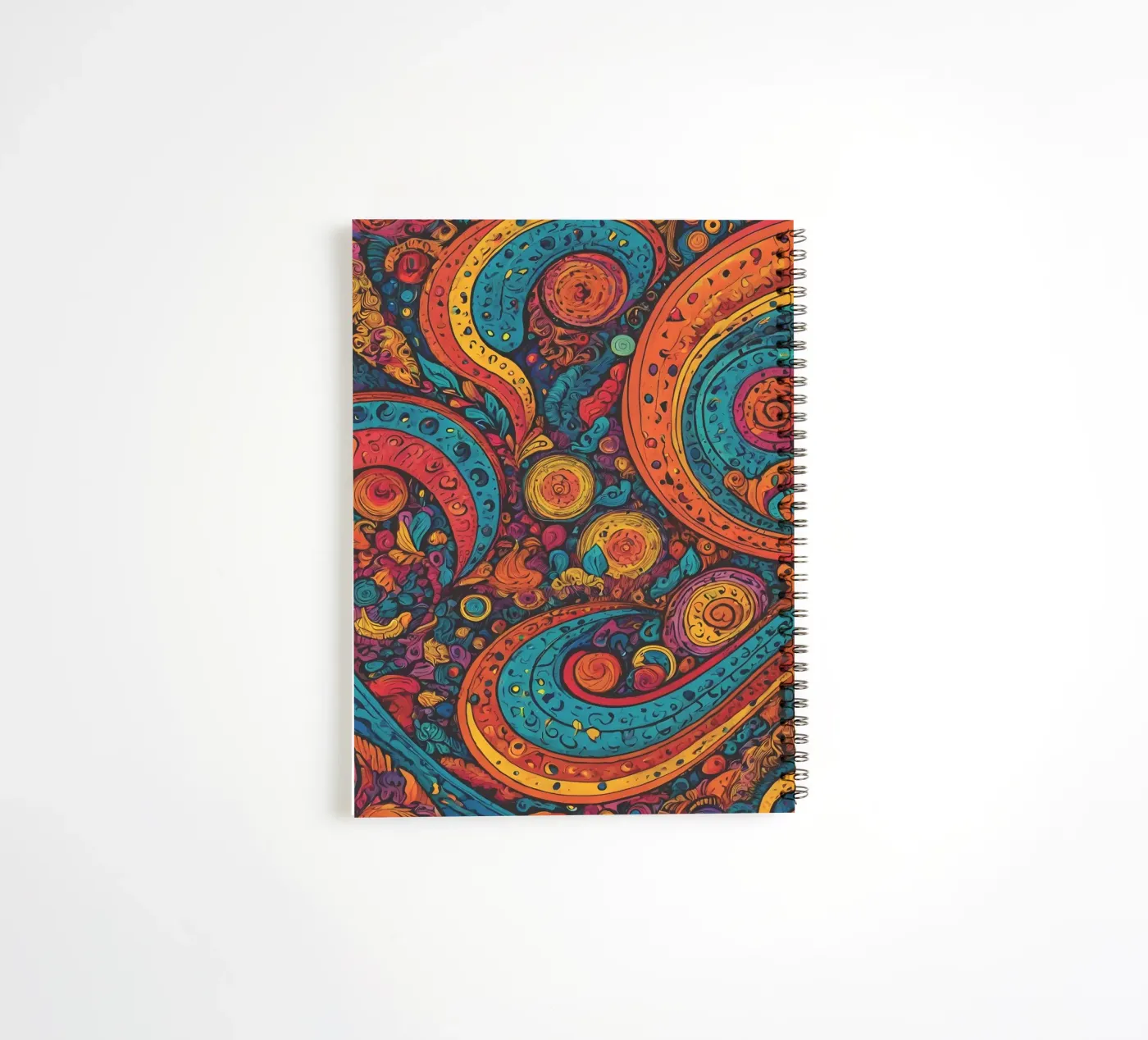 Psychedelic Pattern spiral notebook by Charnwood Prints