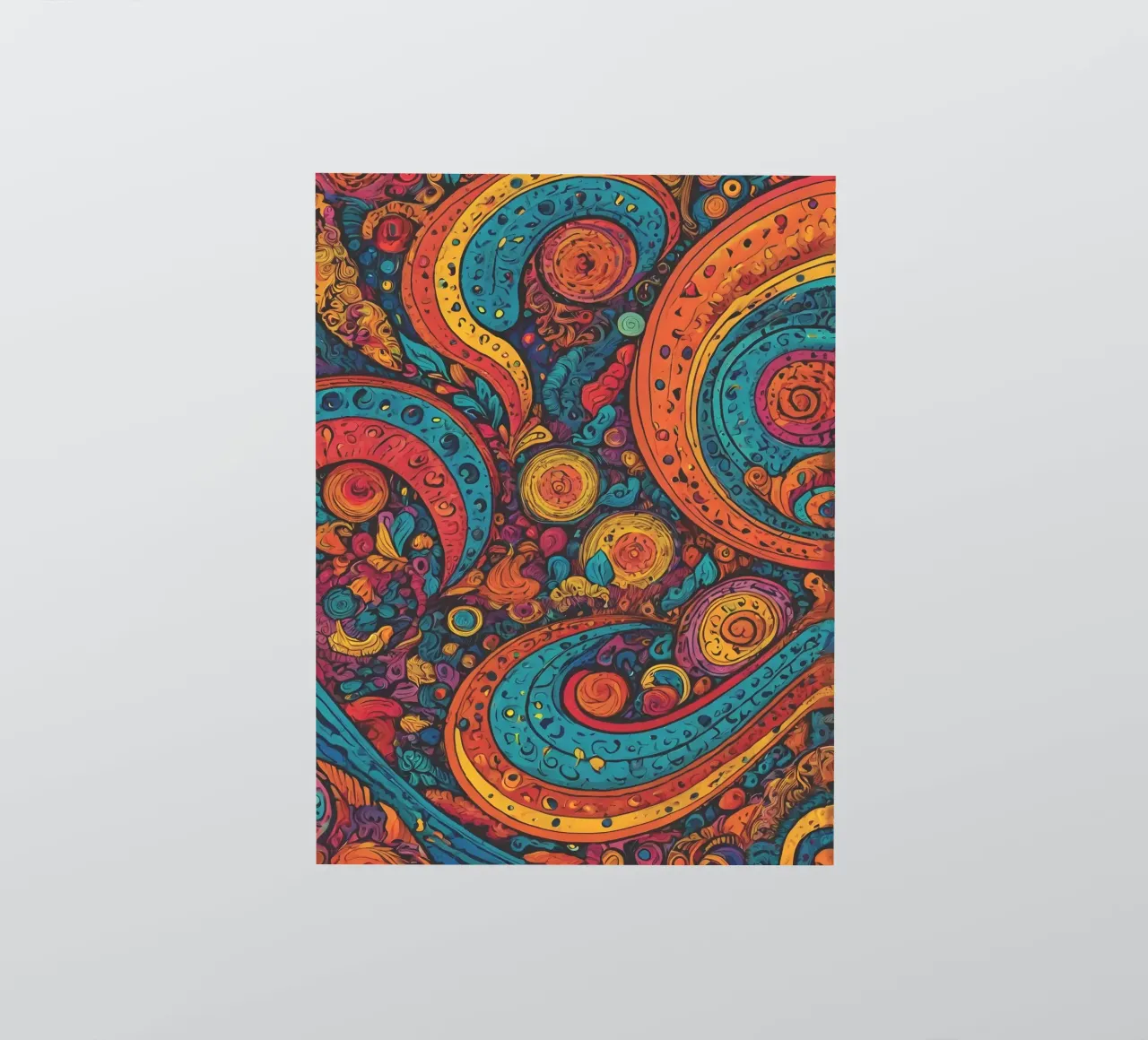 Psychedelic Pattern sticker by Charnwood Prints