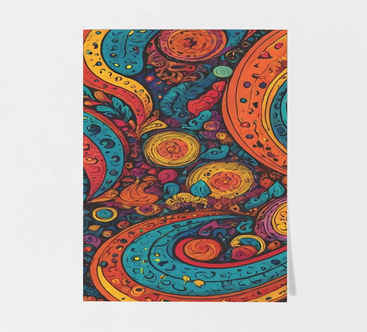 Psychedelic Pattern sticker sheet by Charnwood Prints