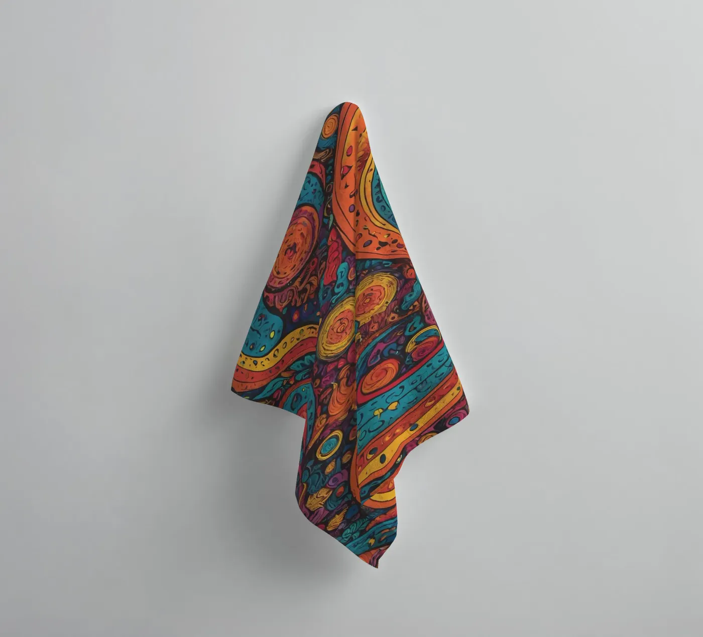 Psychedelisches Muster Handtuch von Charnwood Prints