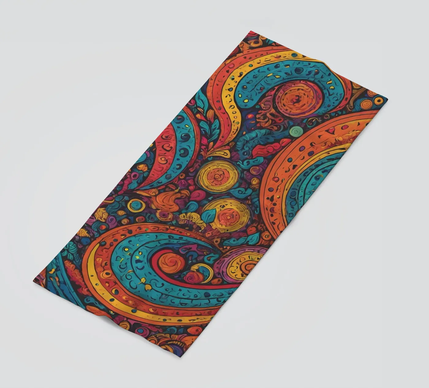 Psychedelisch patroon strandhanddoek van Charnwood Prints