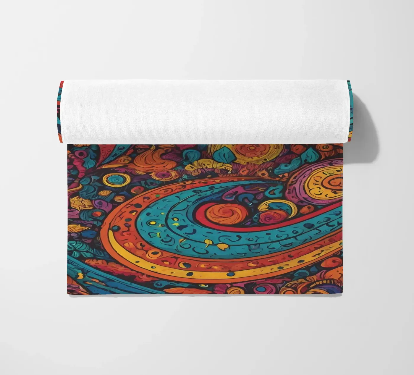 Psychedelisch patroon strandhanddoek van Charnwood Prints